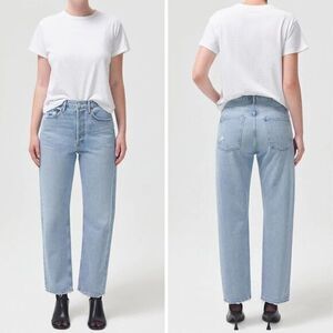 NEW Agolde 90'S MID‎ RISE LOOSE FIT in snapshot wash, 31